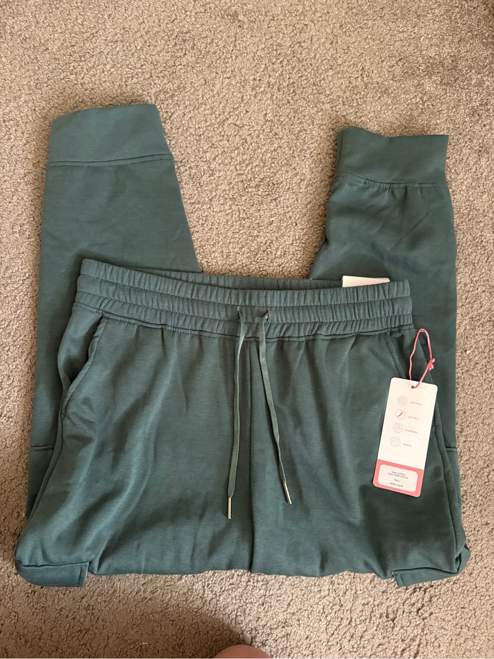 Hype Men's Teal Drawstring Joggers